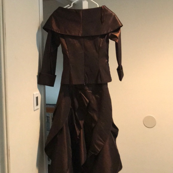 Brown Milla Bell Dress. - Picture 3 of 3